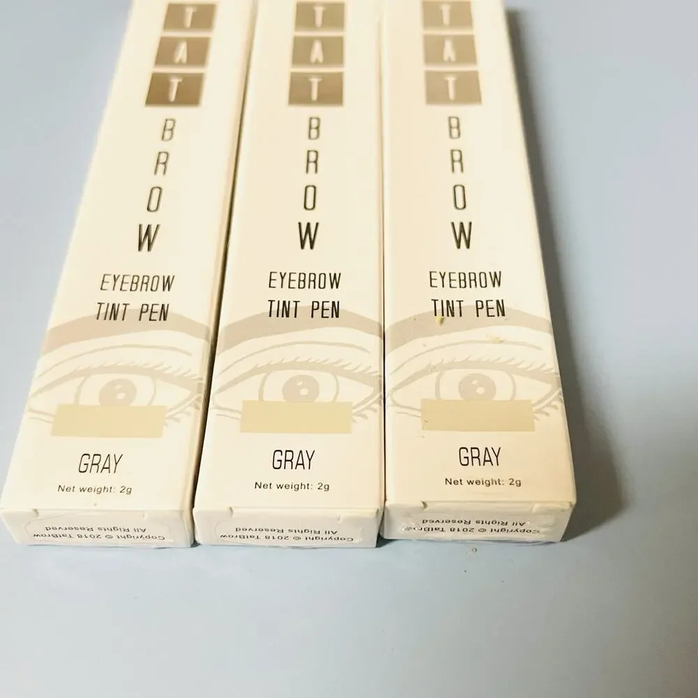 Lot Of 3 TAT‎ Brow Eyebrow Tint Pens Waterproof Smudge Proof 24hrs+ GRAY